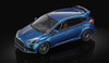 1/64 Sunstar 2018 Ford Focus RS (Liquid Blue) Diecast Car Model