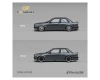 1/64 CM Model Pandem BMW M3 E30 (Metallic Gunmetal Grey) Diecast Car Model