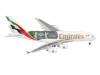 Airbus A380-800 Commercial Aircraft "Emirates Airlines - Wimbledon Official Partner" (A6-EOE) White with Graphics 1/500 Diecast Model Airplane by Herpa
