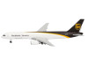 Boeing 757-200F Commercial Aircraft "UPS Worldwide Service" (N475UP) White with Brown Tail 1/500 Diecast Model Airplane by Herpa
