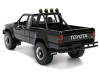 1985 Toyota SR5 Pickup Truck Black with Marty's Skateboard "Back to the Future" (1985) Movie "Hollywood Rides" Series 1/24 Diecast Model Car by Jada