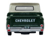 1965 Chevrolet C10 Stepside Pickup Truck Dark Green with Ivory Top 1/87 (HO) Scale Diecast Model Car by Oxford Diecast