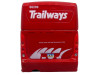 MCI D4520 Commuter Coach Bus "Burlington Trailways" Red with White Graphics "The Bus & Motorcoach Collection" Limited Edition to 504 pieces Worldwide 1/87 (HO) Scale Diecast Model by Iconic Replicas