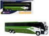 MCI D4520 Commuter Coach Bus "GO Transit" Green and White "The Bus & Motorcoach Collection" Limited Edition to 504 pieces Worldwide 1/87 (HO) Scale Diecast Model by Iconic Replicas
