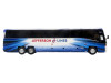 MCI D4520 Commuter Coach Bus "Jefferson Lines" White with Blue Graphics "The Bus & Motorcoach Collection" Limited Edition to 504 pieces Worldwide 1/87 (HO) Scale Diecast Model by Iconic Replicas