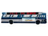 1963 GM TDH-5303 Transit Bus "MTA New York City Surface Transit" Blue Two-Tone with Graphics "The Bus & Motorcoach Collection" Limited Edition to 504 pieces Worldwide 1/43 Plastic Model by Iconic Replicas