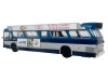 1963 GM TDH-5303 Transit Bus "MTA New York City Surface Transit" Blue Two-Tone with Graphics "The Bus & Motorcoach Collection" Limited Edition to 504 pieces Worldwide 1/43 Plastic Model by Iconic Replicas