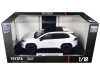 2023 Toyota Rav4 Hybrid White Metallic with Black Top 1/18 Diecast Model Car by Heimanba