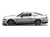 2007 Ford Mustang Shelby GT500 Super Snake Performance White with Matt Black Stripes 1/64 Diecast Model Car by MotorHelix & Greenlight