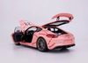 1/18 NSL Porsche Cayman GT4 #23 Pink Pig Edition Diecast Car Model