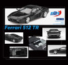 1/64 BBR Ferrari 512 TR Nero Black Car Model