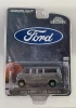 CHASE CAR 1/64 Greenlight 1970 Ford Club Wagon Van (Chrome Silver with Green Wheels) "Board of Education" Diecast Car Model