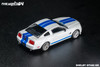 1/64 Fine Work64 2008 Ford Mustang Shelby GT500 KR (White with Blue Stripes) Diecast Car Model