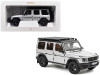 2024 Mercedes-Benz G-Class Professional Iridium Silver Metallic with Black Top and Roof Rack 1/18 Diecast Model Car by Norev