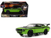 Letty's Dodge Challenger SRT8 Green with Matt Black Top and Hood and Black Stripes "Furious 7" (2015) Movie "Fast & Furious 25th Anniversary" Series 1/32 Diecast Car Model by Jada