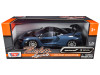 McLaren Senna Blue Gray Metallic and Black "Timeless Legends" 1/24 Diecast Model Car by Motormax