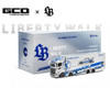 1/64 GCD LBWK Mitsubishi Fuso Super Great Transporter TAS Special GUNMATSUSYO (Silver) Diecast Car Model