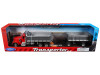 1/32 Welly Peterbilt 379 (Red) with Double Dump Truck (Silver) Diecast Car Model