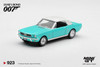 1/64 Mini GT 1965 Ford Mustang Convertible 1965 James Bond 007 "Thunderball" (Blue) Diecast Car Model