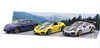 1/43 BBurago 3-Car Set: 2 x Porsche 911 (992) & 1 x Porsche 718 (982) Diecast Car Models