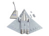 CAC J-36 Stealth Aircraft "People's Liberation Army Air Force" 1/144 Diecast Model by Air Force 1