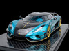 1/18 Frontiart Koenigsegg Regera Turquoise 7185 Blue Car Model Limited