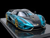 1/18 Frontiart Koenigsegg Regera Turquoise 7185 Blue Car Model Limited