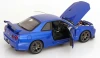 1/12 KK-Scale 2001 Nissan Skyline GT-R (R34) V-Spec II OEM Rims (Blue Metallic) Diecast Car Model
