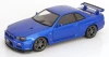 1/12 KK-Scale 2001 Nissan Skyline GT-R (R34) V-Spec II OEM Rims (Blue Metallic) Diecast Car Model
