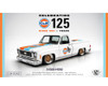 1/64 M2 Machines 1973 Chevrolet Custom Deluxe 10 “Gulf” (White) Diecast Car Model