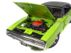 1970 Dodge Charger R/T "Muscle Car & Corvette Nationals" (MCACN) Sublime Green with Black Stripes and Black Vinyl Top "American Muscle" Series 1/18 Diecast Model Car by Auto World