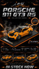 1/12 Ivy Merit Porsche 911 GT3 RS 992 (Orange with Titanium Wheels) Car Model Limited 15 Pieces