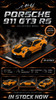 1/12 Ivy Merit Porsche 911 GT3 RS 992 (Orange with Black Wheels) Car Model Limited 15 Pieces