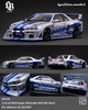 1/18 IG Ignition Model Nissan Skyline GT-R R34 LB-ER34 Super Silhouette SKYLINE (Silver) Car Model
