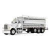 1/64 First Gear Peterbilt Model 389 (White) with Ledwell Classic Bulk Haul Feed Body Diecast Model