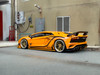 1/64 Rotating Wheel RW Lamborghini Rowen Aventador S (Orange) Diecast Car Model