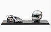 Dealer Edition 1/43 Porsche 911 RSR-19 #911 Car Model & 1/5 Michael Fassbender Helmt Model Movie "Michael Fassbender - Road to Le Mans"