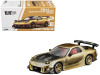 Mazda RX7 (FD3S) RE Amemiya RHD (Right Hand Drive) Gold Metallic with Carbon Hood "Thailand Diecast Expo 2026" 1/64 Diecast Model Car by Pop Race