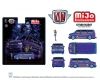 1/64 M2 Machines 1995 Chevrolet Astro Van Lowriders with Female Figure (Purple) with 2 Female Figures Diecast Car Model