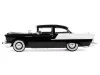 1957 Chevrolet One-Fifty Sedan Black and White 1/64 Diecast Model Car by IXO Models