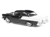 1957 Chevrolet One-Fifty Sedan Black and White 1/64 Diecast Model Car by IXO Models