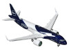 Airbus A320neo Commercial Aircraft "Lufthansa 100th Anniversary" (D-AING) White and Dark Blue 1/400 Diecast Model Airplane by GeminiJets