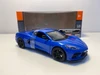 DAMAGED AS-IS 2020 Chevrolet Corvette C8 Stingray Blue Metallic "Timeless Legends" 1/24 Diecast Model Car by Motormax