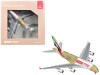 Airbus A380-800 Commercial Aircraft "Emirates Courier Express" (A6-EET) White with Tail Stripes and Package Graphics 1/400 Diecast Model Airplane by GeminiJets