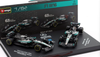 1/64 BBurago 2025 F1 2-Car Set George Russell Mercedes-AMG F1 W16 #63 Diecast Car Model