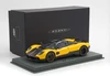 1/18 BBR Pagani Utopia (Geneva Yellow and Black Carbon) Open Rear Flap Car Model Limited 100 Pieces