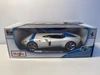 1/18 Maisto Ferrari Monza SP1 (White with Blue Stripe) Diecast Car Model