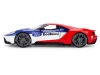 2017 Ford GT Blue and Red with White Stripes with Michelin Man Diecast Figure "Michelin Tires" "Hollywood Rides" Series 1/24 Diecast Model Car by Jada