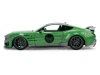 2024 Ford Mustang Dark Horse Green Metallic with Gray Top and Graphic with Doctor Doom Diecast Figure "Marvel's Doctor Doom" Character "Hollywood Rides" Series 1/24 Diecast Model Car by Jada