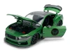 2024 Ford Mustang Dark Horse Green Metallic with Gray Top and Graphic with Doctor Doom Diecast Figure "Marvel's Doctor Doom" Character "Hollywood Rides" Series 1/24 Diecast Model Car by Jada